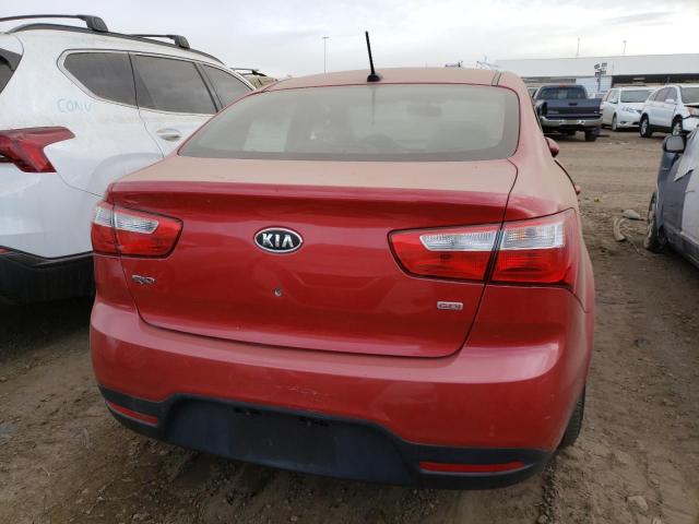 KNADM4A35C6090489 - 2012 KIA RIO LX RED photo 6