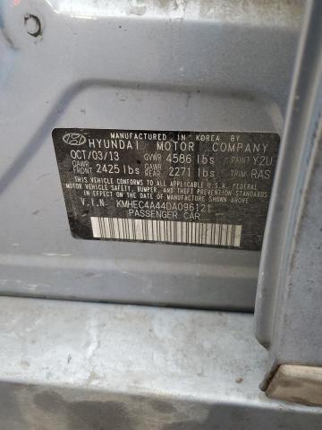 KMHEC4A44DA096121 - 2013 HYUNDAI SONATA HYBRID BLUE photo 13