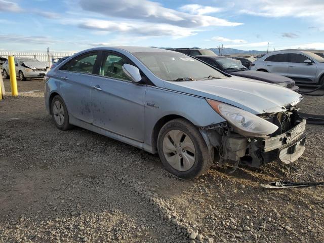 KMHEC4A44DA096121 - 2013 HYUNDAI SONATA HYBRID BLUE photo 4