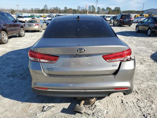 5XXGU4L30HG161460 - 2017 KIA OPTIMA EX GRAY photo 6