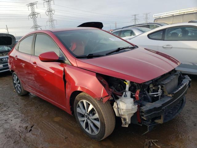 KMHCT4AE6HU356345 - 2017 HYUNDAI ACCENT SE RED photo 4