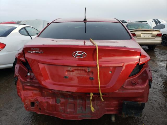 KMHCT4AE6HU356345 - 2017 HYUNDAI ACCENT SE RED photo 6