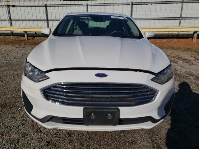 3FA6P0LU6KR144987 - 2019 FORD FUSION SE WHITE photo 5