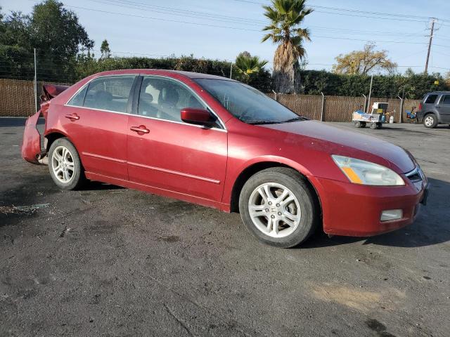 1HGCM558X7A187718 - 2007 HONDA ACCORD EX RED photo 4