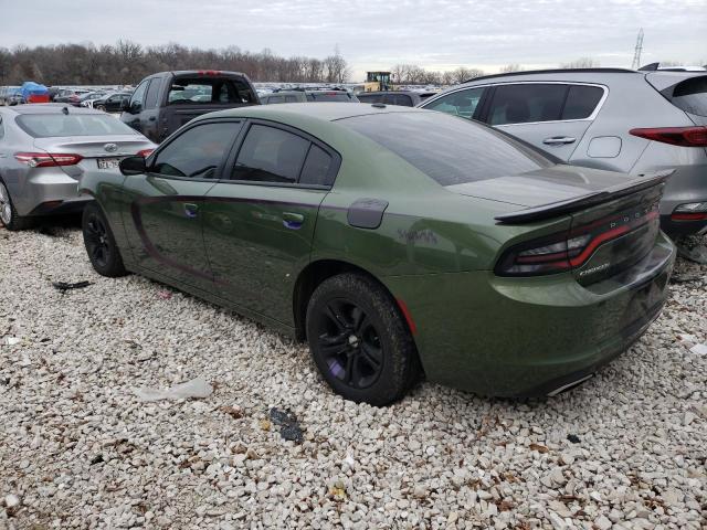 2C3CDXBG7KH720564 - 2019 DODGE CHARGER SXT GREEN photo 2