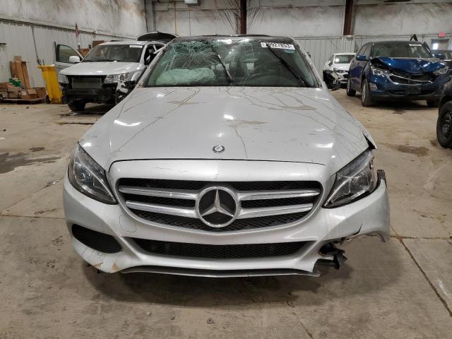 55SWF4KB3FU000677 - 2015 MERCEDES-BENZ C 300 4MATIC SILVER photo 5