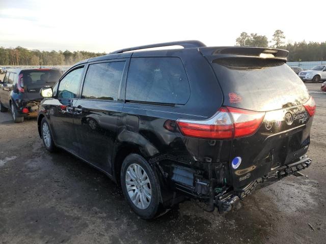 5TDYK3DC4FS575730 - 2015 TOYOTA SIENNA XLE BLACK photo 2