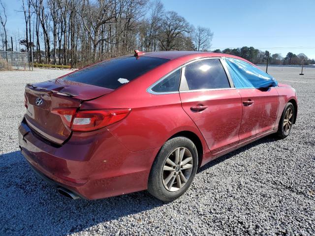 5NPE24AFXFH035909 - 2015 HYUNDAI SONATA SE RED photo 3