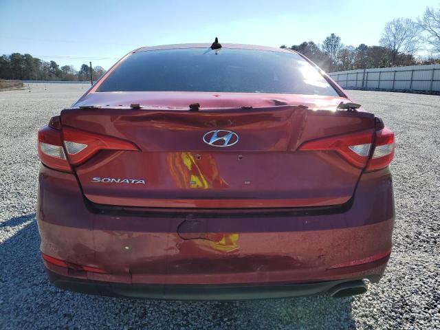 5NPE24AFXFH035909 - 2015 HYUNDAI SONATA SE RED photo 6