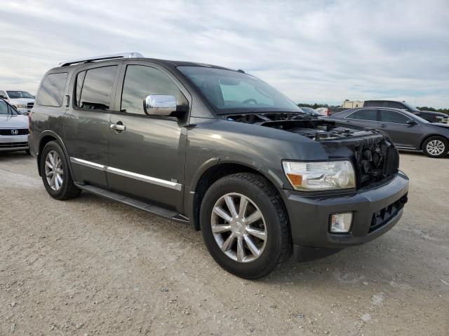 5N3AA08D38N914656 - 2008 INFINITI QX56 GRAY photo 4