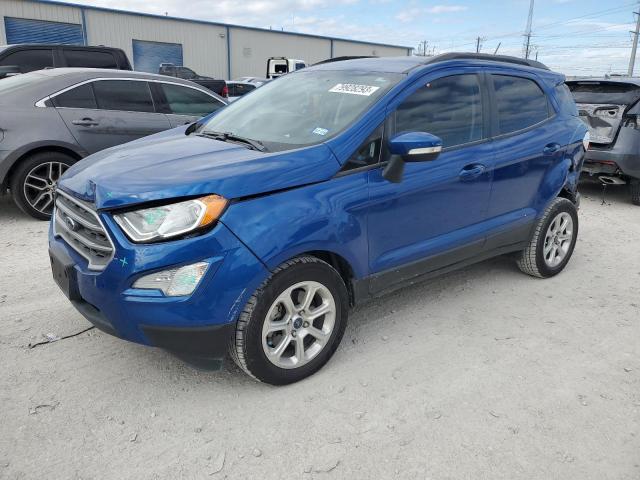 MAJ3P1TE9JC163550 - 2018 FORD ECOSPORT SE BLUE photo 1