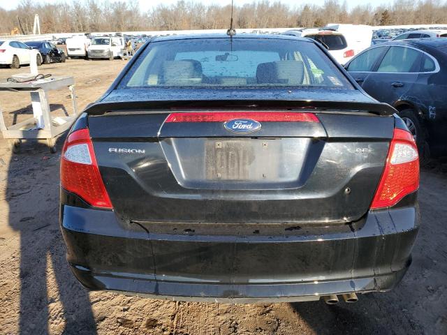 3FAHP0HA2CR120176 - 2012 FORD FUSION SE BLACK photo 6