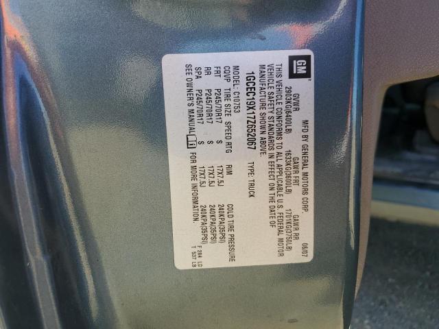 1GCEC19X17Z652067 - 2007 CHEVROLET SILVERADO C1500 CLASSIC Boz foto 12