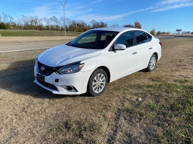 3N1AB7APXKY341582 - 2019 NISSAN SENTRA S WHITE photo 2