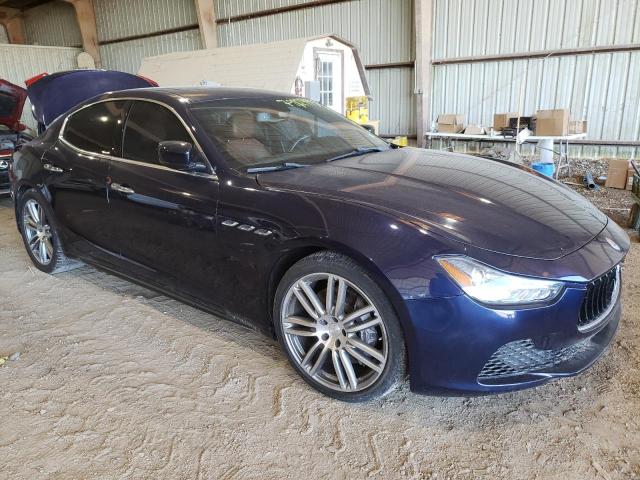 ZAM57XSA4F1154144 - 2015 MASERATI GHIBLI BLUE photo 4