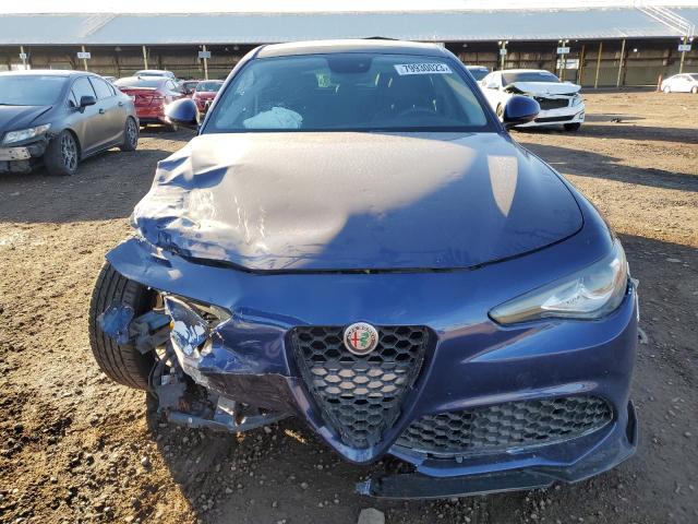 ZARFAEBN6H7553919 - 2017 ALFA ROMEO GIULIA BLUE photo 5