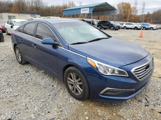 5NPE24AF9FH154566 - 2015 HYUNDAI SONATA SE BLUE photo 4