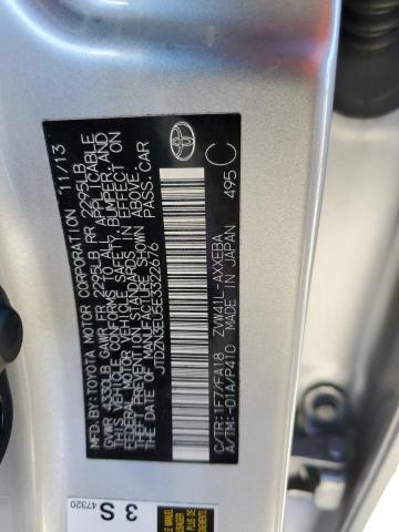 JTDZN3EU5E3322676 - 2014 TOYOTA PRIUS V SILVER photo 13