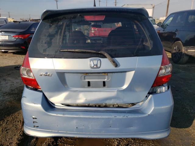 JHMGD38678S057386 - 2008 HONDA FIT SPORT BLUE photo 6