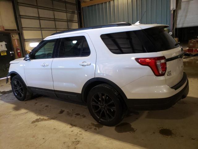 1FM5K8D89KGA40677 - 2019 FORD EXPLORER XLT WHITE photo 2