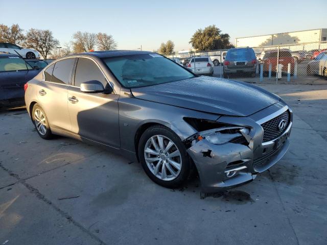 JN1BV7AP2EM687435 - 2014 INFINITI Q50 BASE GRAY photo 4