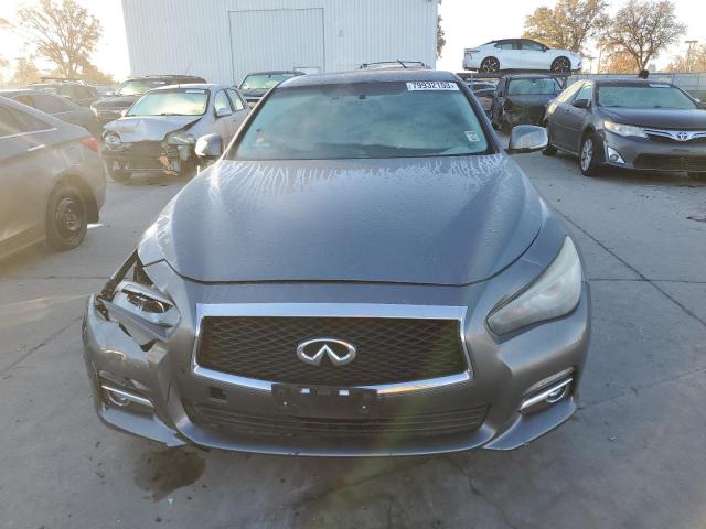 JN1BV7AP2EM687435 - 2014 INFINITI Q50 BASE GRAY photo 5