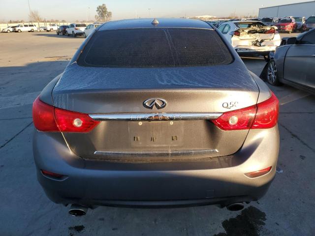 JN1BV7AP2EM687435 - 2014 INFINITI Q50 BASE GRAY photo 6