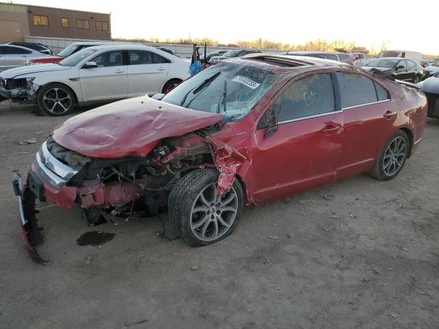 3FAHP0JG9CR437211 - 2012 FORD FUSION SEL RED photo 1