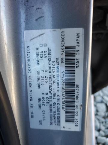 JM1BL1VF0B1422446 - 2011 MAZDA 3 I SILVER photo 12