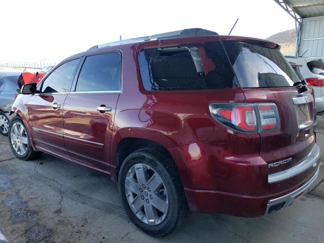 1GKKRTKD6FJ344763 - 2015 GMC ACADIA DENALI MAROON photo 2