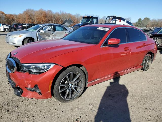 3MW5R7J09L8B26495 - 2020 BMW 330XI RED photo 1