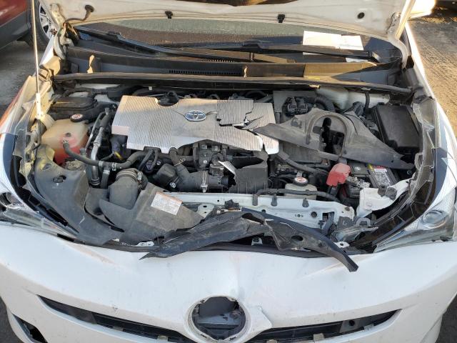 JTDKBRFU1H3050045 - 2017 TOYOTA PRIUS WHITE photo 11