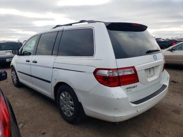 5FNRL38277B112084 - 2007 HONDA ODYSSEY LX WHITE photo 2