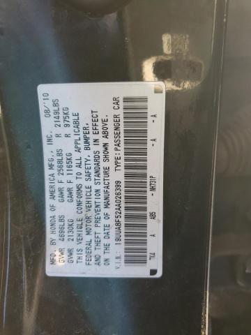 19UUA8F52AA026399 - 2010 ACURA TL BLACK photo 13