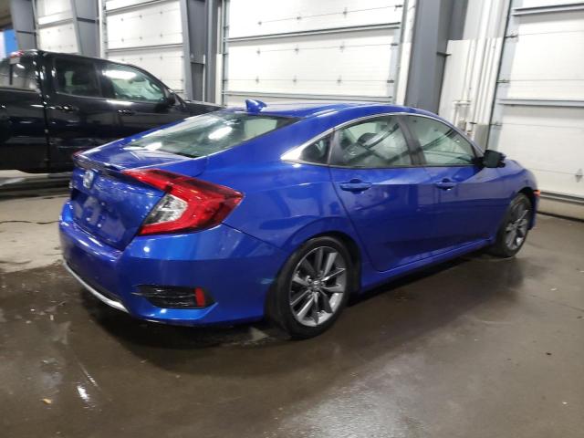 2HGFC1F71MH702245 - 2021 HONDA CIVIC EXL BLUE photo 3