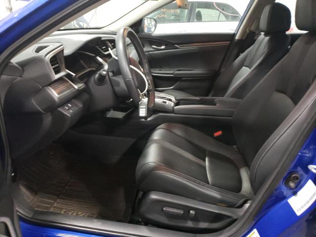 2HGFC1F71MH702245 - 2021 HONDA CIVIC EXL BLUE photo 7