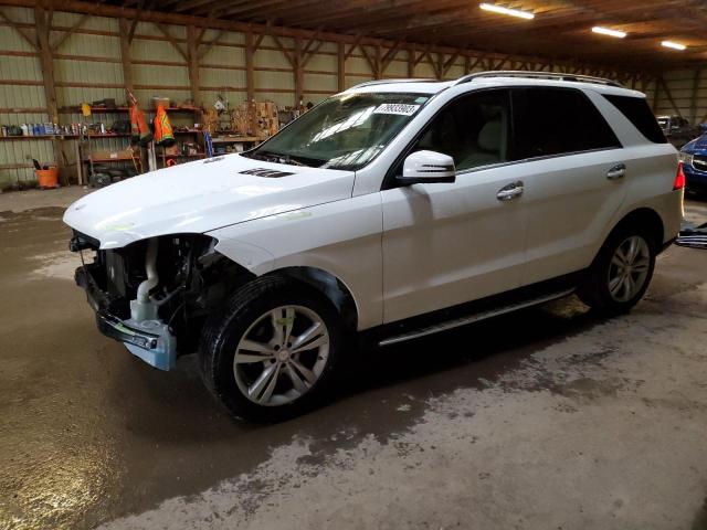 4JGDA5HBXEA315516 - 2014 MERCEDES-BENZ ML 350 4MATIC WHITE photo 1