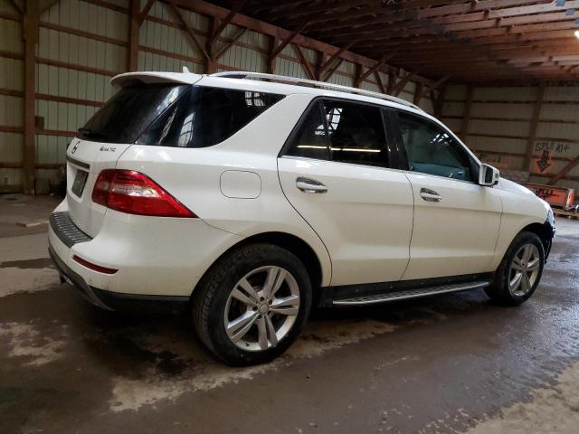 4JGDA5HBXEA315516 - 2014 MERCEDES-BENZ ML 350 4MATIC WHITE photo 3