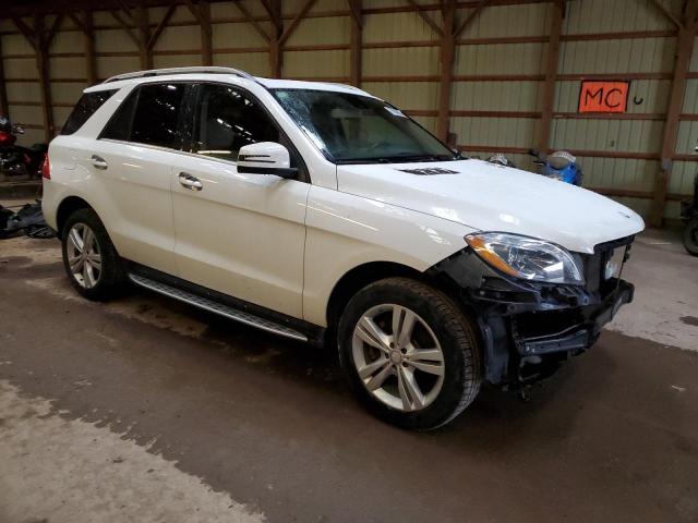 4JGDA5HBXEA315516 - 2014 MERCEDES-BENZ ML 350 4MATIC WHITE photo 4