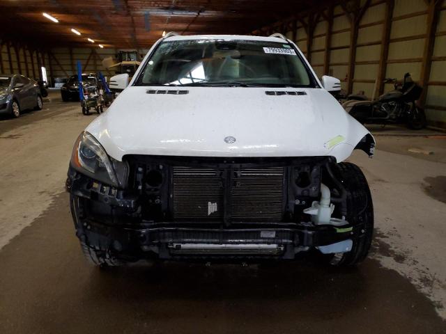 4JGDA5HBXEA315516 - 2014 MERCEDES-BENZ ML 350 4MATIC WHITE photo 5