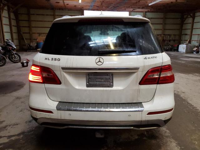 4JGDA5HBXEA315516 - 2014 MERCEDES-BENZ ML 350 4MATIC WHITE photo 6
