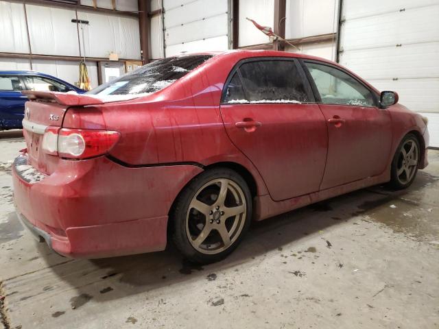 2T1BE4EE9BC047753 - 2011 TOYOTA COROLLA XRS RED photo 3