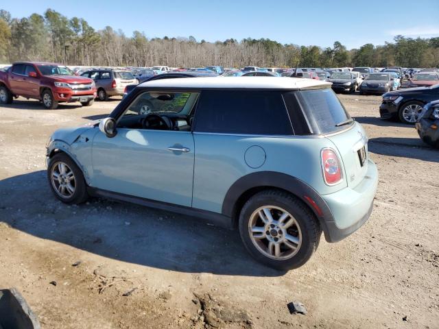 WMWSU3C57CT368102 - 2012 MINI COOPER BLUE photo 2