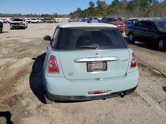 WMWSU3C57CT368102 - 2012 MINI COOPER BLUE photo 6