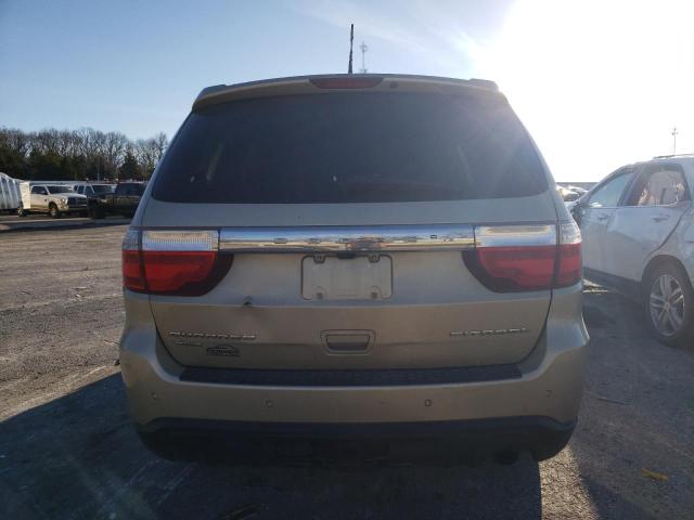 1C4RDJEG8CC170021 - 2012 DODGE DURANGO CITADEL GOLD photo 6