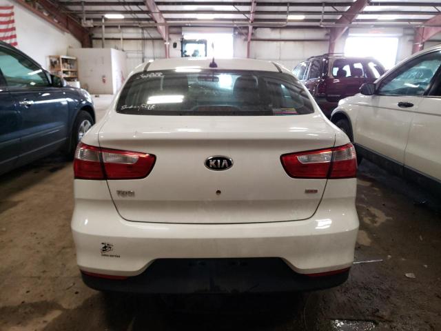 KNADM4A32H6055559 - 2017 KIA RIO LX WHITE photo 6