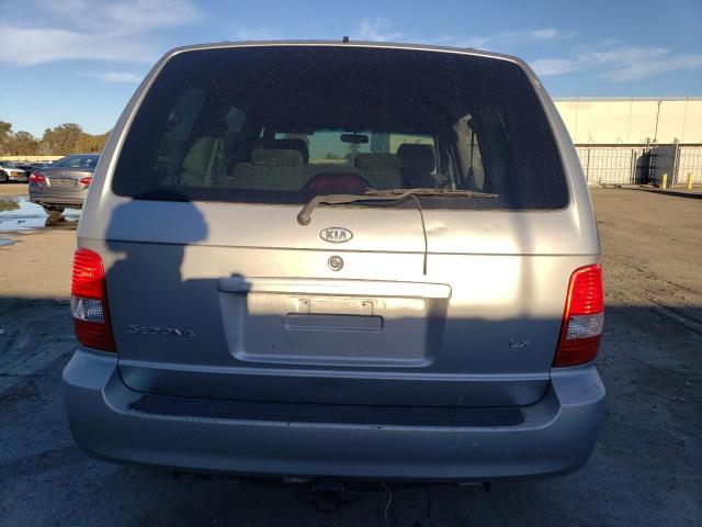 KNDUP131646514560 - 2004 KIA SEDONA EX SILVER photo 6