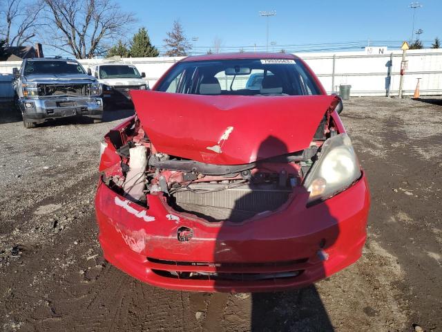 JHMGE88209S072627 - 2009 HONDA FIT RED photo 5