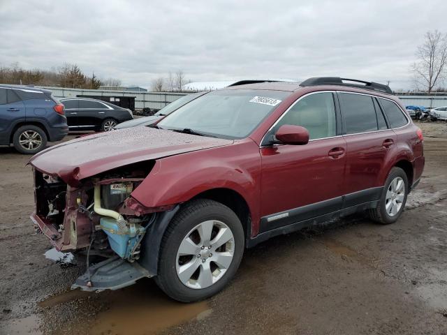 4S4BRCGC2B3340571 - 2011 SUBARU OUTBACK 2.5I PREMIUM MAROON photo 1