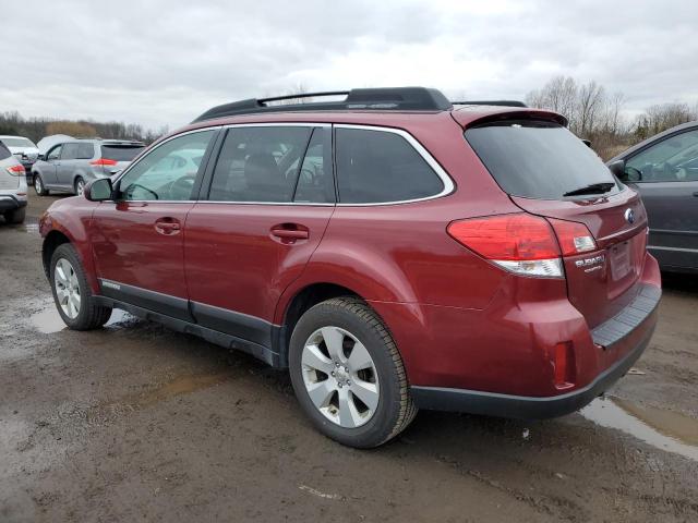 4S4BRCGC2B3340571 - 2011 SUBARU OUTBACK 2.5I PREMIUM MAROON photo 2